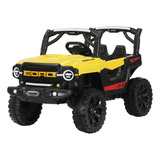 Jipe Infantil Elétrico Mini Quadriciclo 12v Amarelo Controle