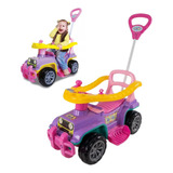Jipe Passeio Infantil Brinquedo C Empurrador Bebê Menina