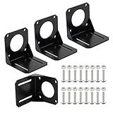 JIUWU 4 Peças 57 Motor De Passo Nema 23 Assento Fixo Suporte De Montagem De Motor Nema 23 Passo Suporte De Motor De Passo Com Parafusos De Montagem