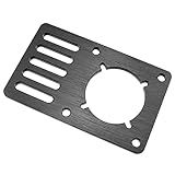 JJHXSM Placa De Montagem De Motor De Passo NEMA 23 9 6 X 5 9 X 0 3 Cm Placa De Montagem De Motor Preta Para Impressora 3D