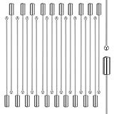 JJUNW 20 Peças De Alfinete De Lapela Com Alfinete De Costura Pino De Agulha Longa Com Tampa Para Fantasia DIY Broche De Chapéu De Gravata De Terno Acessórios De Fabricação De Joias