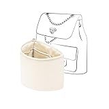 JLYZ Moon Inserção De Bolsa Duma Organizador Compatível Com Mochilas Chanel Duma Organizador De Bolsa De Seda Para Duma 23A 23P Médio Leve E Macio Médio Craie 