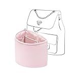 JLYZ Moon Inserção De Bolsa Duma Organizador Compatível Com Mochilas Chanel Duma Organizador De Bolsa De Seda Para Duma 23A 23P Médio Leve E Macio Médio Rosa 