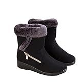 JMSUN Botas Femininas Botas De Neve Com Forro Quente Antiderrapante Botas De Caminhada Ao Ar Livre à Prova D água Sapatos Plataforma De Caminhada