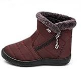 JMSUN Botas Femininas De Neve Inverno Impermeável Grossas E Quentes Pelúcia Quente Calçados Casuais Sapatos Ultraleves Cor6 38 