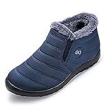 JMSUN Botas Femininas De Neve Quentes Antiderrapantes Femininas Mais Botas De Neve De Tamanho Grande à Prova D água De Veludo Grosso