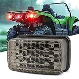JMTBNO Lanterna Traseira De LED ATV Com Lente Vermelha Luz Traseira De Freio Traseiro Compatível Com Yamaha Rhino Kodiak Grizzly Big Bear Bruin Wolverine Viking