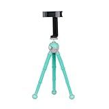 JOBY Kit Médio PodZilla- Tripé Flexível Com Cabeça Esférica Incluída E Suporte Para Telefone GripTight 360- Para Smartphones E Câmeras Compactas Mirrorless Ou Dispositivos De Até 1 Kg- Azul