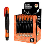 Jocar Office Caneta Corretivo 8ml Caixa 12 Ponta Metalica