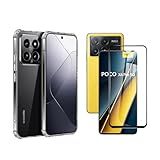 Jodda Kit Capa Anti Impacto E Película 3D Para Xiaomi Poco X6 Pro