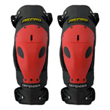 Joelheira Articulada Piloto Motocross Mr Pro Mrpro Defender Cor Vermelho Tamanho M