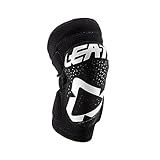 Joelheira Com Zíper 3DF 5 0 Da Leatt Branca Preta P M