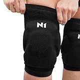 Joelheira De Vôlei N1 Sport Spry Preta E Branca M