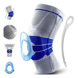 Joelheira Ortopédica Articulada Com Silicone Na Patela Cor Azul Tamanho Único