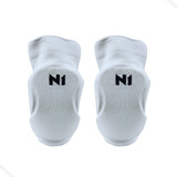 Joelheira Vôlei Par N1 Sport Knit 3d Profissional Cor Branco Tamanho P