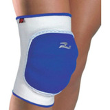 Joelheira Volei Realtex 1 Par 160 Cor Branco azul Tamanho M
