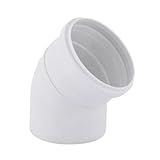 Joelho 45  PVC De Esgoto 50mm 1 1 2  Branco Tigre