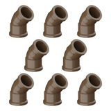 Joelho Cotovelo Soldável Kit 8 Uni 45 50mm 1 1 2 Tigre