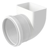 Joelho Transição De Calha Retangular 100mm X 65mm Cano Pvc