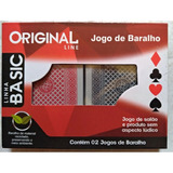 Jogo 02 Baralhos Poker Truco Profissional 100 Plástico