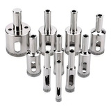Jogo 10 Broca Diamantadas 6 30mm Vidro Ceramica