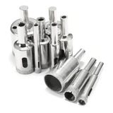 Jogo 10 Serra Copo Broca Diamantada 6 A 30mm Vidro Ceramica