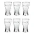 Jogo 12 Copo De Vidro Coca Cola 470ml Contour Cristal Nadir