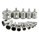 Jogo 15 Brocas Diamantadas Serra Copo Vidro Granito Ceramica