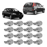 Jogo 16 Parafusos Cromado Roda Corsa Hatch Sedan 2003 A 2012