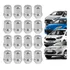 Jogo 16 Porcas Cromadas Roda Liga Leve Ford Fiesta Ka Focus 