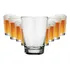 Jogo 18 Copo Chopp Caldereta 350 Ml Vidro Resistente Brahma