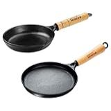Jogo 2 Frigideiras Tapioca Fast Egg Ferro Panela Mineira