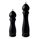 Jogo 2 Pote E Moinho Sal Pimenta Tramontina Churrasco Black