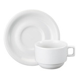 Jogo 2 Xícaras P Café 100ml C Pires Porcelana Protel Schmidt