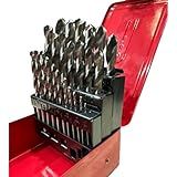 Jogo 21 Brocas HSS Em Aço Com Caixa Metálica TNT