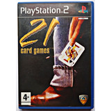 Jogo 21 Card Games Playstation 2 Ps2 Original Europeu Usado
