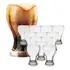 Jogo 24 Copos De Cerveja Brahma Black 430ml Chopp Escuro Bar