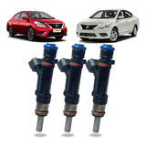 Jogo 3 Bicos Injetores Nissan Versa 1 0 12v 0280158358