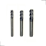 Jogo 3 Fresa Topo Reto Metal Duro D 4 0 5 0 6 0 Mm 45hrc