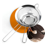 Jogo 3 Peneiras Aço Inox Luxo Pmg Utensílios De Cozinha Kit