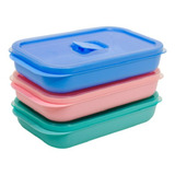 Jogo 30 Potes Herméticos 500ml Marmita Microondas Freezer