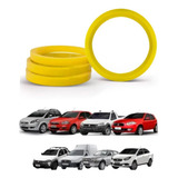 Jogo 4 Anel Centralizador Fiat E Alfa Romeo 71 90mm Amarelo