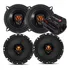 Jogo 4 Auto Falante Selenium 200w Gol G3 G4 G5 G6 G7+ Módulo Cor Preto