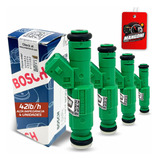 Jogo 4 Bicos Injetor Bosch Volvo Green 42lbs/h + Brindess
