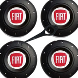 Jogo 4 Calota Centro Roda Ferro Fiat Aro 13 14 15 Amarok