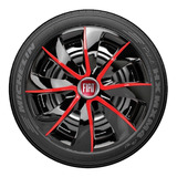 Jogo 4 Calota Esportiva Aro 13 Prime Fiat Uno