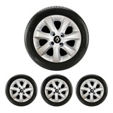 Jogo 4 Calota Reanault Clio 2014 2015 Aro 13