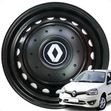Jogo 4 Calota Tampa Roda Carlota Clio 99 2016 Aro 14 Preta