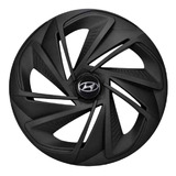 Jogo 4 Calotas Aro 14 Nitro Black Fosco Hyundai Hb20 Hb20s