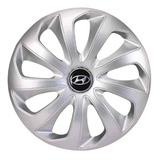 Jogo 4 Calotas Aro 14 Velox Prata Hyundai Hb20 Hb20s